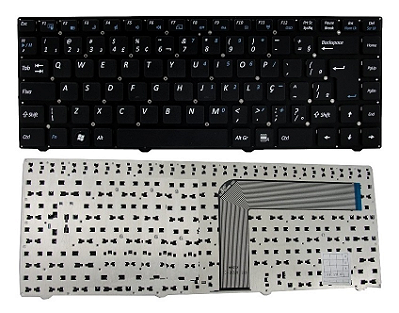 Teclado compatível com Positivo Cce 82r-14d238-4211 - Mp-10f88pa-f51c Br Ç (SKU: T2769)