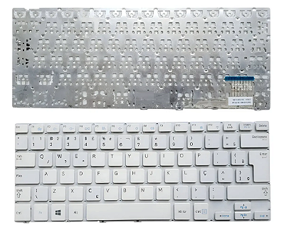 TECLADO PARA NOTEBOOK SAMSUNG NP915S3G - BRANCO BR (SKU: T2533)