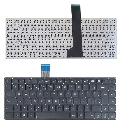 TECLADO PARA NOTEBOOK ASUS S46C S46CA S46CB - PRETO - BR (SKU: T2463)
