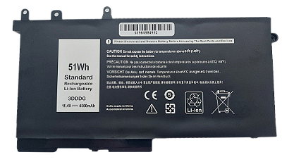 Bateria para notebook DELL 93FTF D4CMT 3DDDG Latitude 5280 5290 11.4V 51Wh - DL5590JW (SKU: 3101)