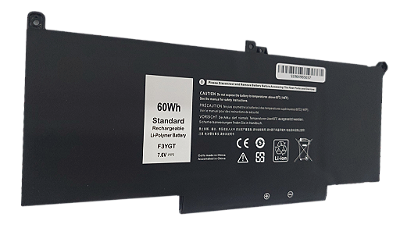 Bateria para notebook DELL F3YGT DM3WC Latitude 7280 7290 7380 7.6V 60Wh - DLF3YGJW (SKU: 3093)