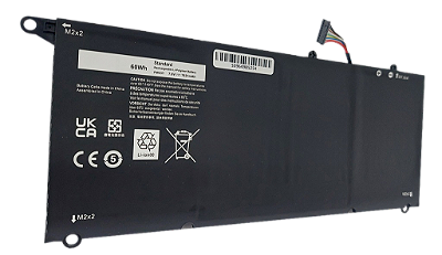 Bateria para notebook DELL Xps 13 9360 PW23Y TP1GT RNP72 7.6V 7631mAh - 60Wh - DL9360LH