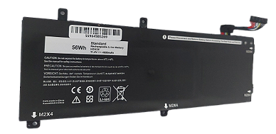 Bateria para notebook DELL Precision 5510 5520 XPS15 - H5H20 - 11.4V 56Wh / 4900mAh - DLH5HLW (SKU: 4013)
