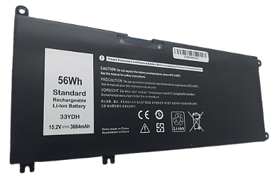 Bateria para notebook DELL G3 3579 17 7778 33YDH - 15.2V 56Wh 3684mAh - DL33YDH (SKU: 4014)