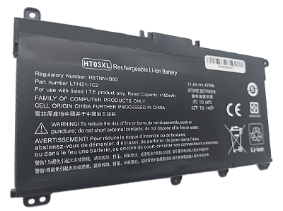Bateria para notebook HP Pavilion 250 G7 HT03XL - 11.4V 47Wh - HPNT03LH (SKU: 4018)