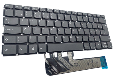 TECLADO PARA NOTEBOOK LENOVO IDEAPAD C340-14 14api - CINZA - BR