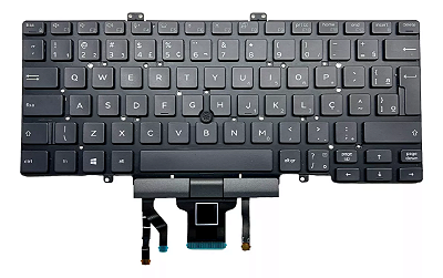 TECLADO PARA NOTEBOOK DELL LATITUDE 5401 P98G 5410 - PRETO BR RETROILUMINADO