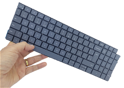 TECLADO PARA NOTEBOOK DELL LATITUDE 3520 - VOSTRO 15-3510 - CINZA RETROILUMINADO