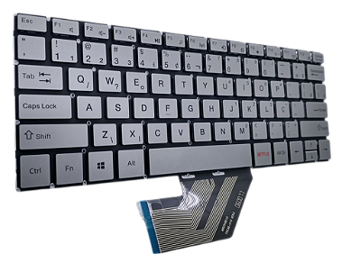 TECLADO PARA NOTEBOOK MULTILASER M11W PC301 - PRATA BR
