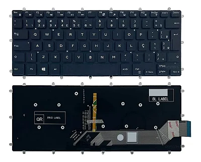 TECLADO PARA NOTEBOOK DELL 14-7460 P69G P87G - PRETO - RETROILUMINADO