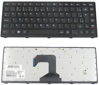TECLADO PARA NOTEBOOK LENOVO S300 - S400 PRETO BR - NSK-BC6SC