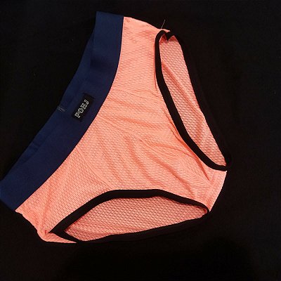 CUECA SLIP ROSA SEMITRANSPARENTE