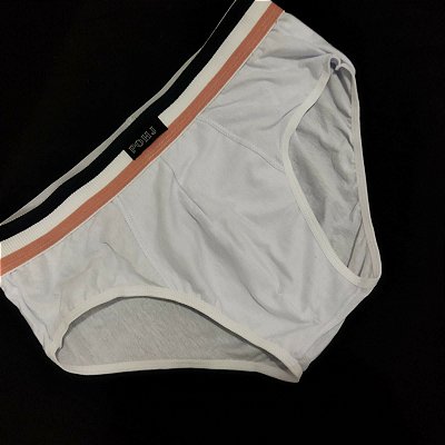 CUECA SLIP BRANCO ALGODÃO