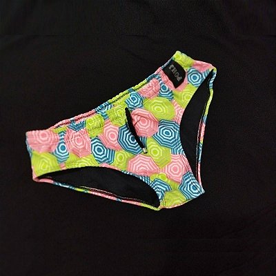 SUNGA SLIP ESTAMPA CIRCULO