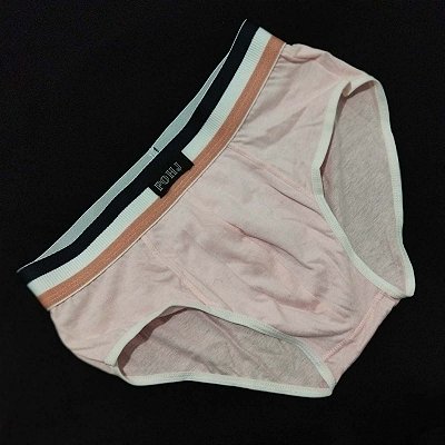 CUECA SLIP ROSA ALGODÃO