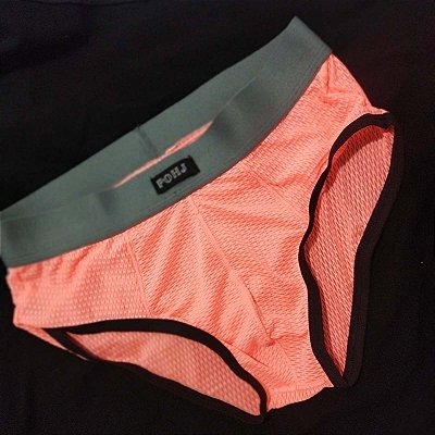 CUECA SLIP ROSA SEMITRANSPARENTE