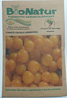 Semente Orgânica de Tomate Laranjinha 1 G + Brinde
