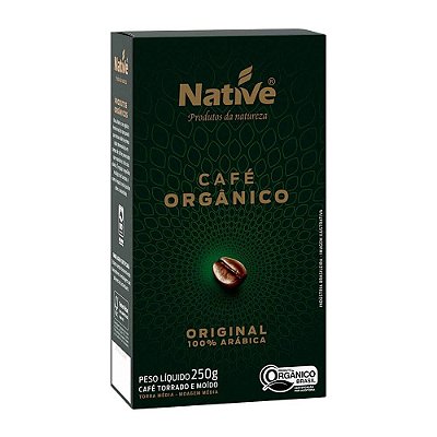 CAFÉ ORGÂNICO TORRADO E MOÍDO ORIGINAL NATIVE 250G