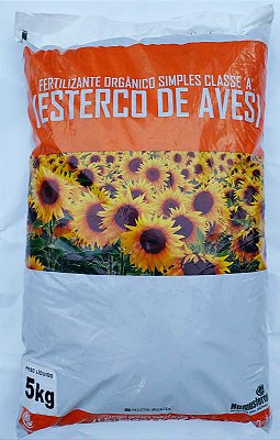 Adubo Orgânico Completo Para Frutíferas, Flores e Hortas Esterco Curtido 5 kg - Corrige o PH do Solo + Brinde