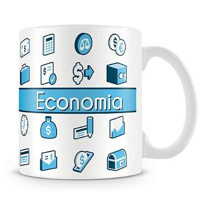 Caneca Personalizada Profissão Economia (Com Nome)