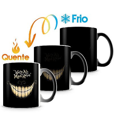 Caneca Mágica Personalizada Gato Risonho (Mod.2)