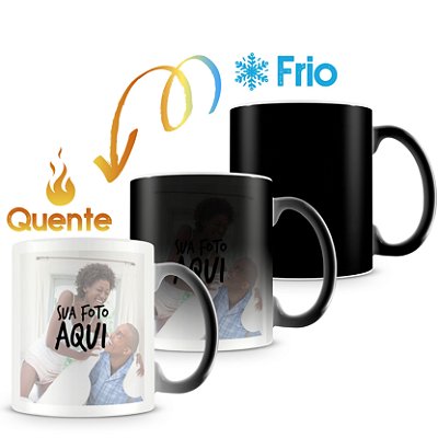 Caneca Mágica Personalizada do seu Jeito (2 Fotos)