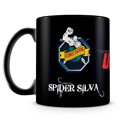 Caneca Personalizada UFC Spider Silva (100% Preta)