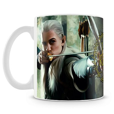 Caneca Personalizada Senhor dos Anéis (Gandalf e Légolas)