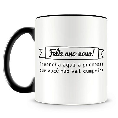 Caneca Personalizada Promessa Ano Novo