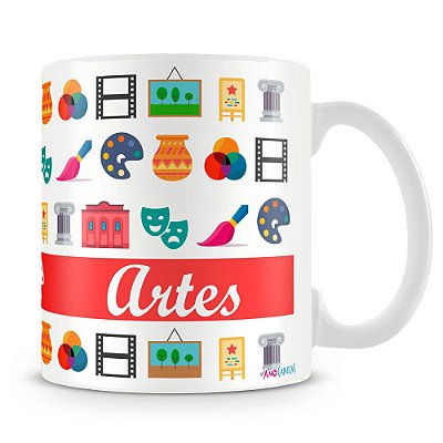 Caneca Personalizada Profissão Artes (Com Nome)