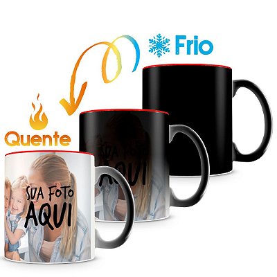 Caneca Mágica Personalizada do seu Jeito Interior Vermelho