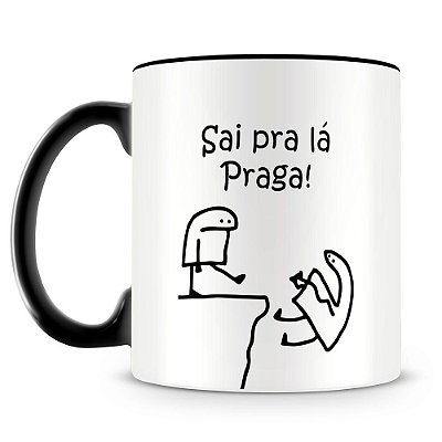 Caneca Personalizada Meme Flork - Sai pra lá Praga