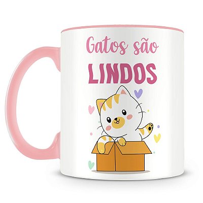 Caneca Personalizada Gatos são Lindos