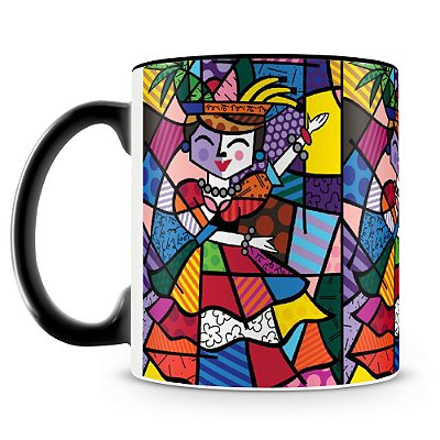 Caneca Personalizada Romero Britto Carmem Miranda