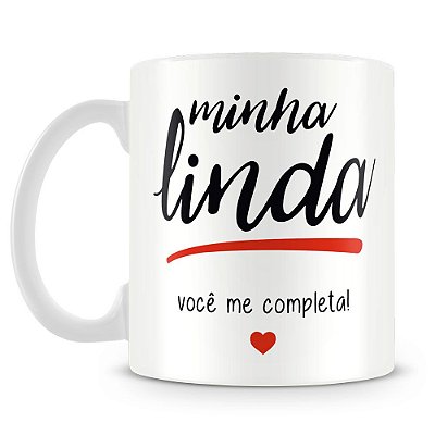 Caneca Personalizada Minha Linda