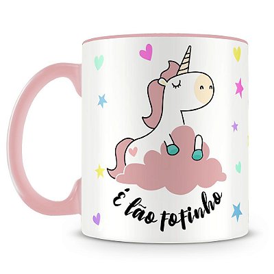 Caneca Personalizada Unicórnios Tão Fofinho