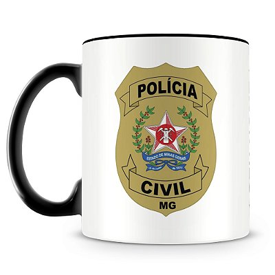 Caneca Polícia Civil de Minas Gerais (Com Nome)