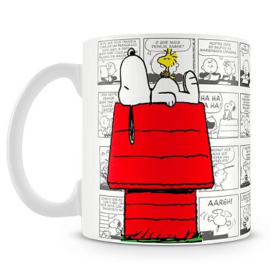 Caneca Personalizada Casinha do Snoopy (Branca)