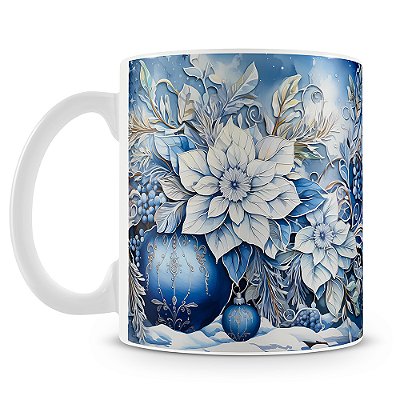 Caneca Estampada Flores 3D (Mod.5)