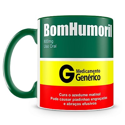 Caneca Estampada Remédio BomHumoril