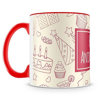 Caneca Feliz Aniversário (Mod.2)