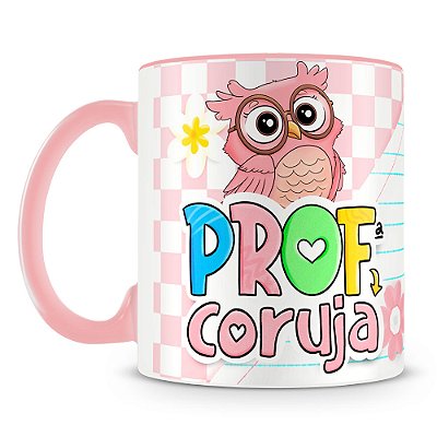 Caneca Estampada Professora Coruja