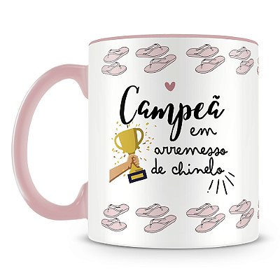 Caneca Campeã em Arremesso de Chinelo