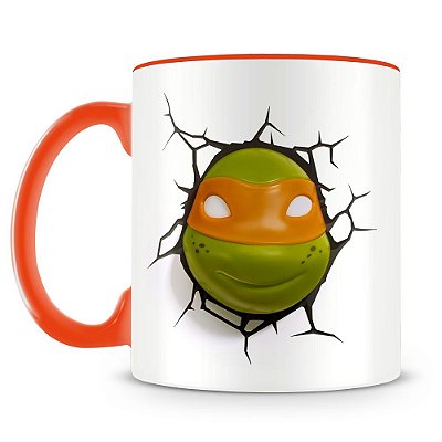 Caneca Personalizada Tartarugas Ninjas (Michelangelo)