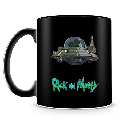 Caneca Personalizada Rick and Morty (100% Preta)