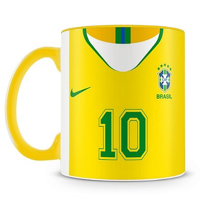 Caneca Personalizada Time Brasil (Com Nome)