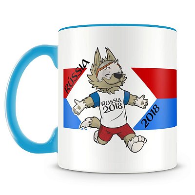 Caneca Personalizada Mascote Copa do Mundo 2018 (Rússia)