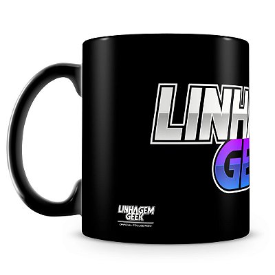 Caneca Linhagem Geek 100% Preta (Mod.2)