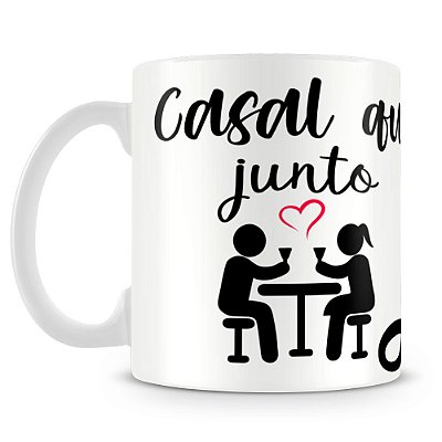 Caneca Casal que Bebe Junto