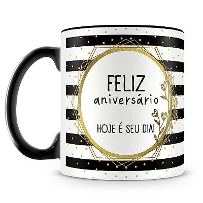 Caneca Feliz Aniversário Mod.4 (Com Foto)